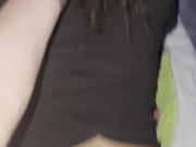 Fucking Her Doggy – Big Black Ass Bounces, Moans Loud, Cum on Her Back 2/16