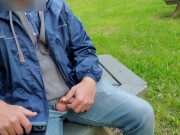 Ejaculation en plein jour dans un parc de Montreal 8/16