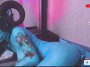 Insanely Horny Blue Nymph Loses Control — Moaning & Cumming Nonstop💙 8/16