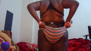 Teasing You and Wearing My Lingerie and Pantes.