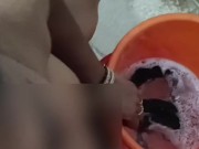 Sunita step mother took off all her clothes in the bathroom and sucked step son's penis vigorously 5/16