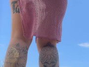 Truckers Got a Surprise — Naughty Girl Moaning by the Road 3/16