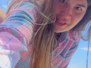 Truckers Got a Surprise — Naughty Girl Moaning by the Road 5/16