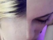 squirt and huge cumshot on the face