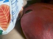 cuckold husband eating wife´s big and meaty pussy 8/16