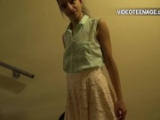 lovely 19 year girl does her first anal casting 4/16