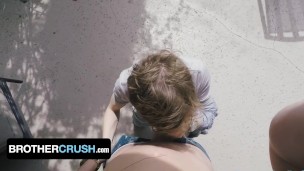 Cute Twink Zach Brenton Wants To Learn How To Top With Two Hunk Step Brothers - BrotherCrush
