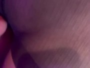 My lover caresses my pussy in pantyhose 4/16