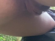 Dirty Farm Girl Pisses In The Grass After A Long Day, Soaked And Moaning 16/16