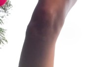 Naked Slut On Her Knees Cums In The Grass With Her Fingers Deep Inside 15/16