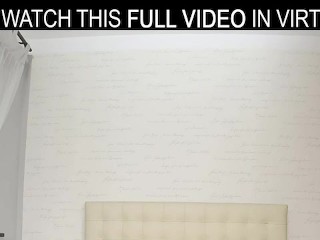 Solo girl with small tits,Isabella Both masturbates in VR
