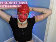 Latex Slave’s Piss Drinking Challenge: Dog Bowl Humiliation (See More on Darkfans) 3/16