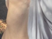 Naked Slut Waits In The Forest Begging To Get Fucked Hard Against A Pine Tree 11/16