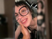 adorable goth girl sucks my cock like a lolipop / soft porn 2/16