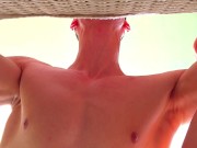 Tanned Temptation: Seduced, Carried & Filled in Bright Poolside Sunlight 🤫☀️💦