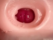 CLOSE UP CAMERA IN PUSSY: CUM Inside PUSSY TWICE! BEST CREAMPIE in 4K with Girl Moaning! 10/16