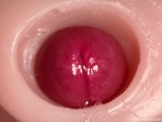 CLOSE UP CAMERA IN PUSSY: CUM Inside PUSSY TWICE! BEST CREAMPIE in 4K with Girl Moaning! 4/16