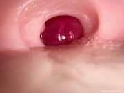 CLOSE UP CAMERA IN PUSSY: CUM Inside PUSSY TWICE! BEST CREAMPIE in 4K with Girl Moaning! 7/16