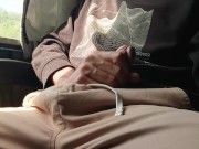Hot Guy Stroking His Big Cock in a Crowded Bus While Trying Not to Get Caught 6/16