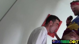 Aussie Bottom Harvey Takes Randy Fat Dick And Pounding Him Deeper