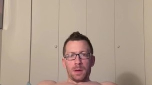 Jerking my 8" cock
