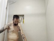 Fucking on the shower with my stepbrother 16/16