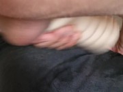 I fuck the hand held Holly pussy and cum deep inside 14/16