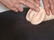 I fuck the hand held Holly pussy and cum deep inside 2/16