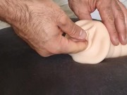 I fuck the hand held Holly pussy and cum deep inside 5/16