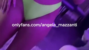 Blonde Big Butt Sheer Dress Twerk Clean