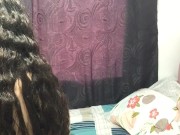 I incite my friend to fuck and ask her to penetrate me with a strap-on