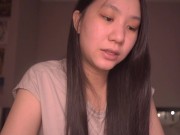 Cute Asian Girl ASMR - Read with me onii-chan! - Exodus 16-20 16/16