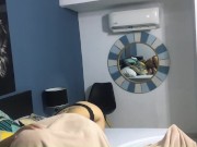 I penetrate my girlfriend and fill her pussy at her stepfather's house. 3/16