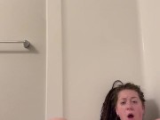 PAWG HIPPY girl RIDES dildo! (Many moans!) 13/16