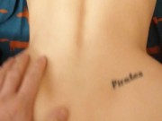 Doggy style with a girl on a leash 9/16