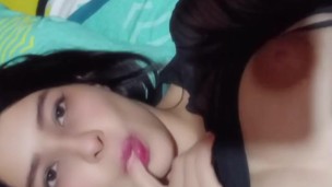 💦He tasted his stepmother's big tits, couldn't resist and fucked her hard and came💦