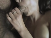 A tiny skinny girl gets a cock that's too big for her shoved into her mouth every morning 11/16