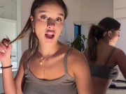 Cute young latina bends over in mini skirt and shows ass 14/16