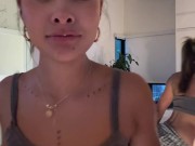 Cute young latina bends over in mini skirt and shows ass 15/16