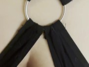 Asian babe first anal experience while using vibrator, double orgasm 10/16