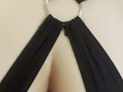 Asian babe first anal experience while using vibrator, double orgasm 8/16