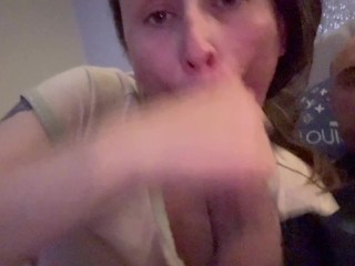 Karma Cream sucks off Makaveli Cream til Nut in her mouth