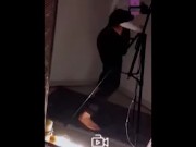 رقص شرقي عربي جمالي مع تمارين يوغا وتمدد - مراهقة سعودية هاوية - يوتيوبر مشهورة وجميلة ومثيرة 5/16