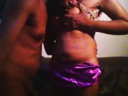 step mum having fun with step son new dress 10/16