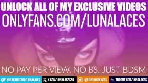Latex Doll Luna Laces Playing in Her New Gasmask | OF Trailer