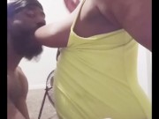 SOFT NATURAL TITS HANGS WHILE GETTING SUCKED AND LICKED!!!!!!!!!!!