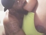 SOFT NATURAL TITS HANGS WHILE GETTING SUCKED AND LICKED!!!!!!!!!!! 6/16