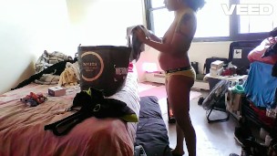 SOLO FEMALE EBONY CASTING FOR PORN STRIPPER COSPLAY FETISH