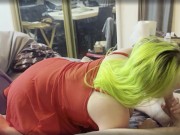 Next Door Dolly & Stunt Cock- Thrusting Vibrator-Swallow Blowjob 4/16