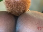 Ebony Babe Sucks, Licks, and Takes Deep BWC Creampie 9/16